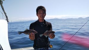 タチウオ・ウマズラハギ―広島遊漁船海斗